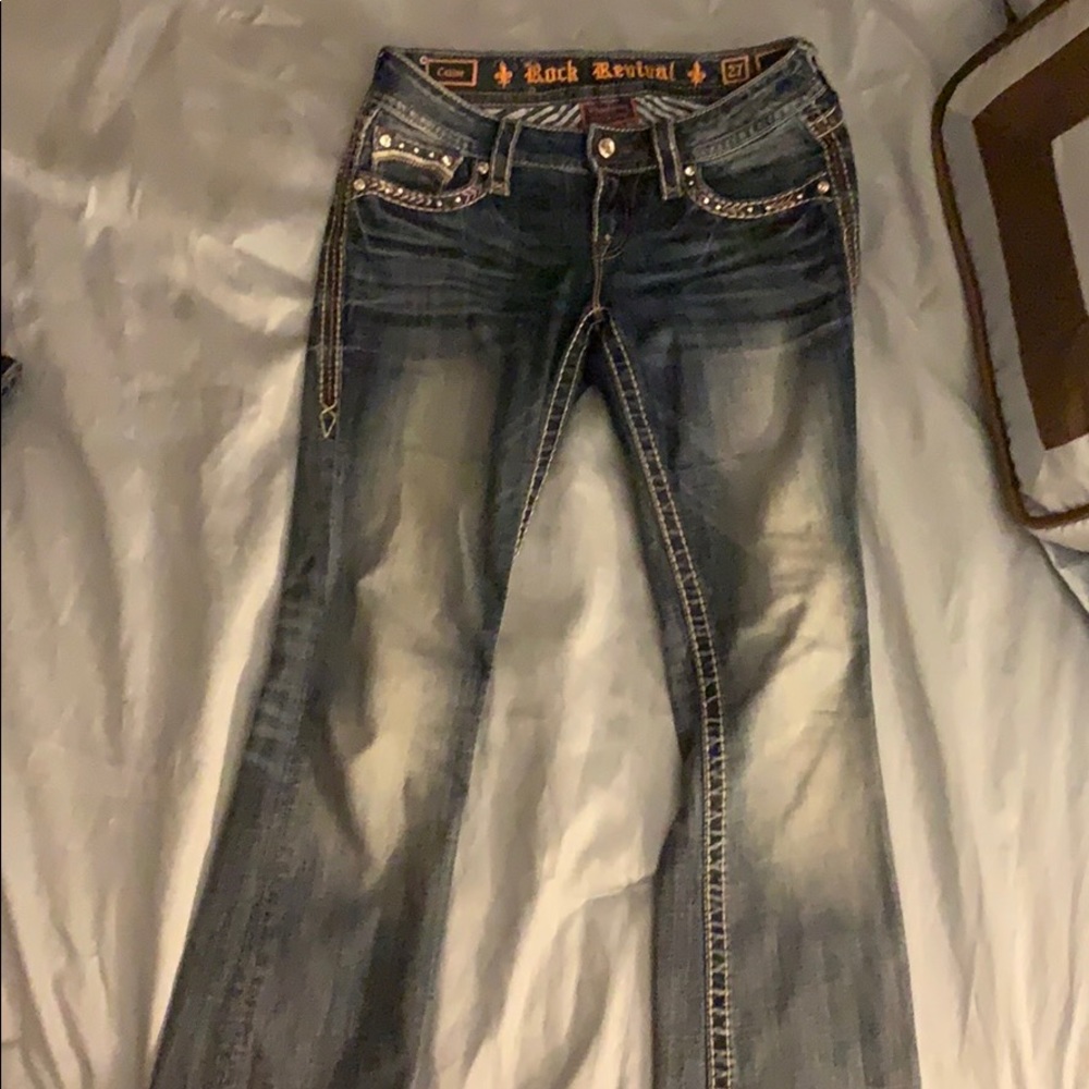 Bootcut rock revivals with diamonds